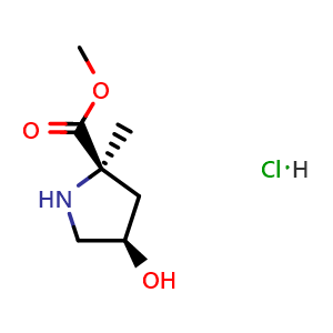 methyl (2R,4R)-4-hydroxy-2-methylpyrrolidine-2-carboxylate hydrochloride