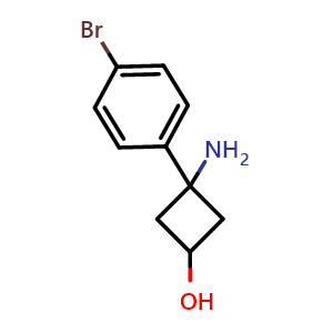 3-Amino-3-(4-bromophenyl)cyclobutanol
