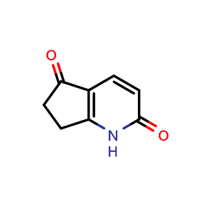 Chemical structure of 6,7-dihydro-1H-Cyclopenta[b]pyridine-2,5-dione , CAS 857416-56-9, AChemBlock Y218045