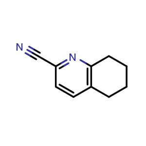Chemical structure of 5,6,7,8-tetrahydro-quinoline-2-carbonitrile , CAS 150459-78-2, AChemBlock Y218057