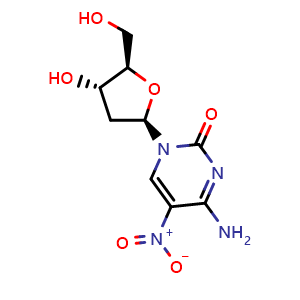 4-amino-1-[(2R,4S,5R)-4-hydroxy-5-(hydroxymethyl)oxolan-2-yl]-5-nitro-1,2-dihydropyrimidin-2-one
