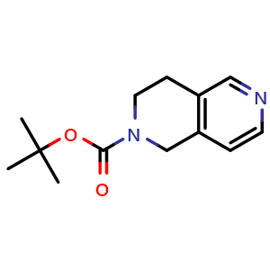 Chemical structure of 2-Boc-1,2,3,4-tetrahydro-2,6-naphthyridine , CAS 1246551-99-4, AChemBlock Y218118