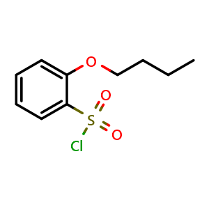 Chemical structure of 2-Butoxybenzenesulfonyl Chloride , CAS 69129-39-1, AChemBlock Y218185