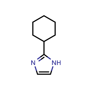 Chemical structure of 2-Cyclohexylimidazole , CAS 14085-43-9, AChemBlock Y218210