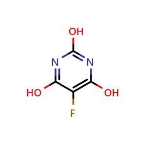 Chemical structure of 5-Fluoropyrimidine-2,4,6-triol , CAS 767-80-6, AChemBlock Y218237