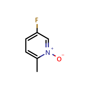 Chemical structure of 5-Fluoro-2-methylpyridine 1-Oxide , CAS 45673-79-8, AChemBlock Y218240