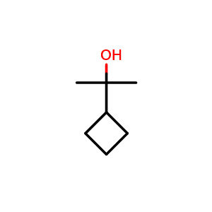 Chemical structure of 2-Cyclobutyl-2-propanol , CAS 59383-67-4, AChemBlock Y218249