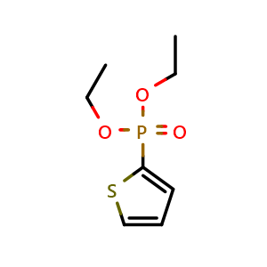 Chemical structure of Diethyl 2-Thienylphosphonate , CAS 13640-95-4, AChemBlock Y218260