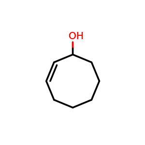 Chemical structure of (Z)-2-Cyclooctenol , CAS 3212-75-7, AChemBlock Y218271