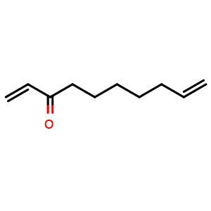Chemical structure of Deca-1,9-dien-3-one , CAS 43044-22-0, AChemBlock Y218351