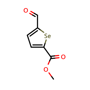 Chemical structure of Methyl 5-Formylselenophene-2-carboxylate , CAS 1252925-62-4, AChemBlock Y218357