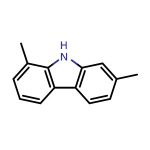 Chemical structure of 1,7-Dimethyl-9H-carbazole , CAS 78787-78-7, AChemBlock Y218399