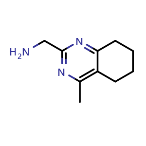 Chemical structure of (5,6,7,8-tetrahydro-4-methylquinazolin-2-yl)methanamine , CAS 936940-73-7, AChemBlock Y218411
