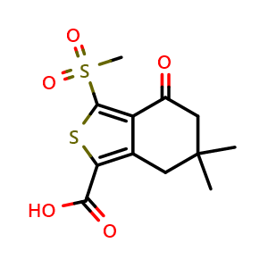 6,6-dimethyl-3-(methylsulfonyl)-4-oxo-4,5,6,7-tetrahydrobenzo[c]thiophene-1-carboxylic acid