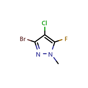 3-bromo-4-chloro-5-fluoro-1-methyl-1H-pyrazole