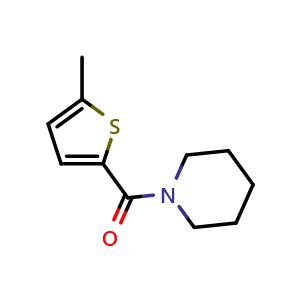Chemical structure of (5-methylthiophen-2-yl)(piperidin-1-yl)methanone , CAS 950251-45-3, AChemBlock Y218501