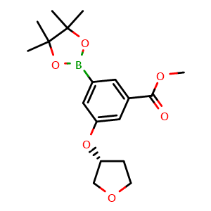 methyl (R)-3-((tetrahydrofuran-3-yl)oxy)-5-(4,4,5,5-tetramethyl-1,3,2-dioxaborolan-2-yl)benzoate