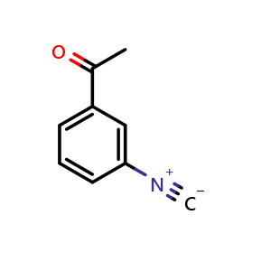 Chemical structure of 1-(3-isocyanophenyl)ethan-1-one , CAS 2980-82-7, AChemBlock Y218593