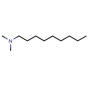 Chemical structure of N,N-dimethylnonan-1-amine , CAS 17373-27-2, AChemBlock Y218630
