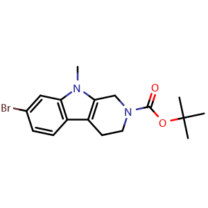tert-butyl 7-bromo-9-methyl-1,3,4,9-tetrahydro-2H-pyrido[3,4-b]indole-2-carboxylate