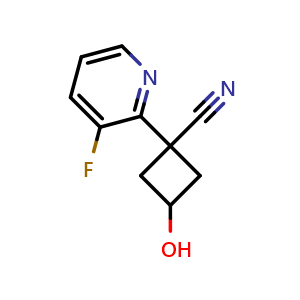1-(3-fluoropyridin-2-yl)-3-hydroxycyclobutane-1-carbonitrile