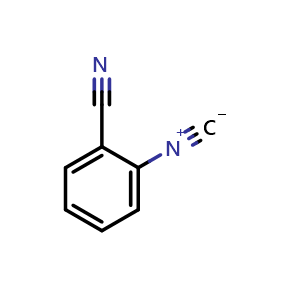 Chemical structure of 2-isocyanobenzonitrile , CAS 90348-24-6, AChemBlock Y218765