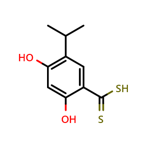 2,4-dihydroxy-5-isopropylbenzodithioic acid