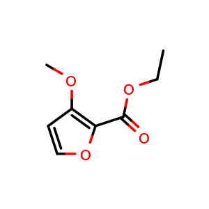 Chemical structure of ethyl 3-methoxyfuran-2-carboxylate , CAS 2109637-28-5, AChemBlock Y218804