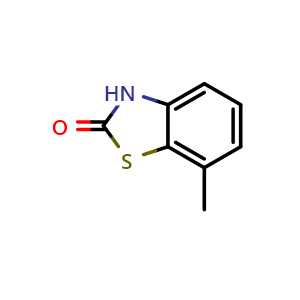 Chemical structure of 7-methylbenzo[d]thiazol-2(3H)-one , CAS 80689-19-6, AChemBlock Y218857