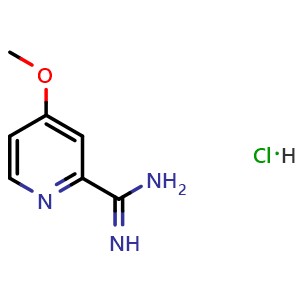 Chemical structure of 4-methoxypicolinimidamide hydrochloride , CAS 1179361-66-0, AChemBlock Y218865