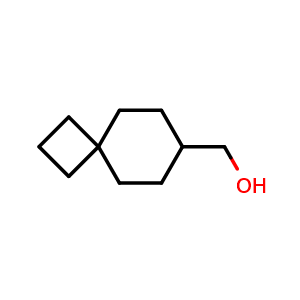 Chemical structure of spiro[3.5]nonan-7-ylmethanol , CAS 1082373-80-5, AChemBlock Y218885