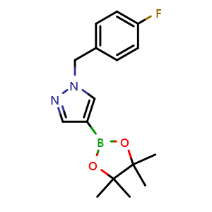 1-(4-fluorobenzyl)-4-(4,4,5,5-tetramethyl-1,3,2-dioxaborolan-2-yl)-1H-pyrazole