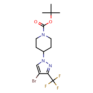 tert-butyl 4-(4-bromo-3-(trifluoromethyl)-1H-pyrazol-1-yl)piperidine-1-carboxylate