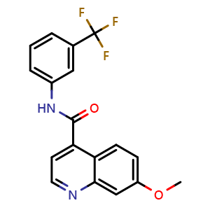 7-methoxy-N-(3-(trifluoromethyl)phenyl)quinoline-4-carboxamide