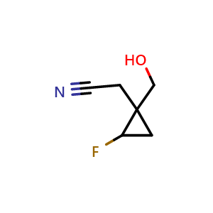 2-(2-fluoro-1-(hydroxymethyl)cyclopropyl)acetonitrile