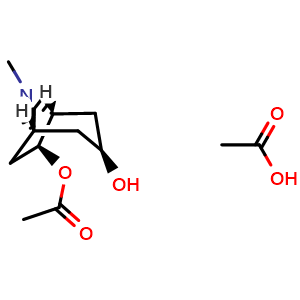 (1S,3S,5R,6S)-3-hydroxy-8-methyl-8-azabicyclo[3.2.1]octan-6-yl acetate acetate