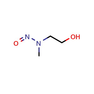 Chemical structure of N-nitrosomethyl-(2-hydroxyethyl)amine , CAS 26921-68-6, AChemBlock Y219151
