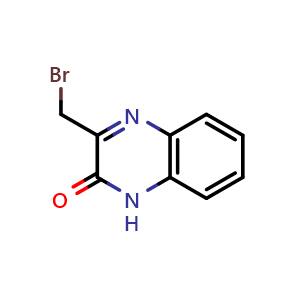 Chemical structure of 3-bromomethylquinoxalin-2-one , CAS 62235-61-4, AChemBlock Y219160