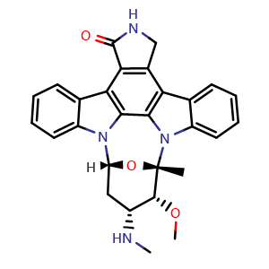 Chemical structure of Staurosporine , CAS 62996-74-1, AChemBlock Y219161