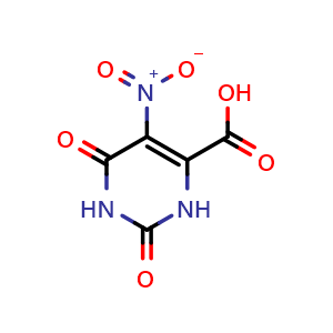 Chemical structure of 5-nitroorotic acid , CAS 17687-24-0, AChemBlock Y219185