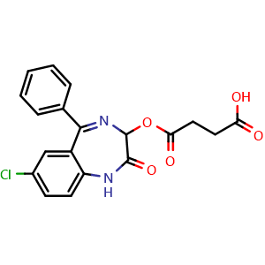 (7-Chloro-2,3-dihydro-2-oxo-5-phenyl-1H-1,4-benzodiazepin-3-yl) hydrogen succinate