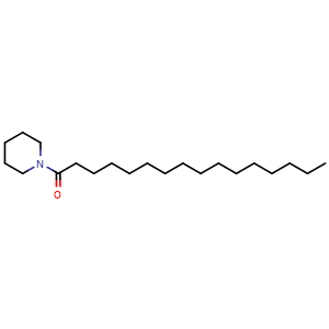 Chemical structure of 1-piperidin-1-ylhexadecan-1-one , CAS 4629-02-1, AChemBlock Y219194
