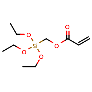 Chemical structure of (triethoxysilyl)methyl acrylate , CAS 78884-71-6, AChemBlock Y219221