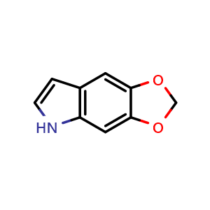 Chemical structure of 5,6-methylenedioxyindole , CAS 267-48-1, AChemBlock Y219224