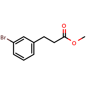 Chemical structure of Methyl3-(3-bromophenyl)propanoate , CAS 151583-29-8, AChemBlock Y219229