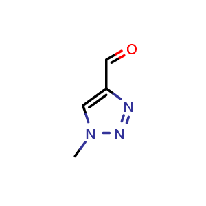 Chemical structure of 1-methyltriazole-4-carbaldehyde , CAS 16681-69-9, AChemBlock Y219237