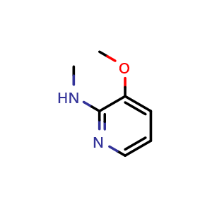 Chemical structure of 3-methoxy-N-methylpyridin-2-amine , CAS 902837-10-9, AChemBlock Y219252