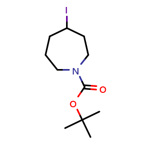 Chemical structure of tert-butyl 4-iodoazepane-1-carboxylate , CAS 1394839-99-6, AChemBlock Y219271