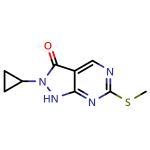 2-cyclopropyl-6-(methylthio)-1H-pyrazolo[3,4-d]pyrimidin-3(2H)-one