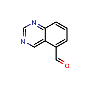 Chemical structure of Quinazoline-5-carbaldehyde , CAS 873653-76-0, AChemBlock Y219427